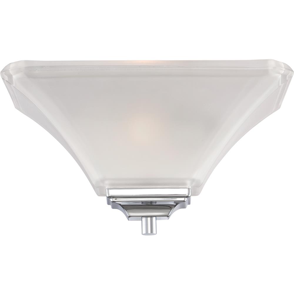 Nuvo Lighting 60/5373  Parker - 1 Light Wall Sconce - Polished Chrome with Sandstone Etched Glass in Polished Chrome Finish
